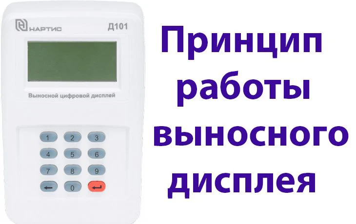 Принцип работы выносного дисплея